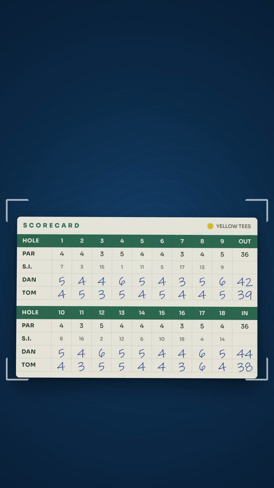 The AI Scorecard Scanner